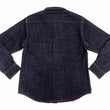 Load image into Gallery viewer, Kojima Genes Contrast Panel Shirt Men's Long Sleeve Two Tone Button Up Shirt rnb2081 RNB-2081 Black Duck Canvas/Indigo Denim