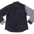 Load image into Gallery viewer, Kojima Genes Mixed Panel Shirt Men's Long Sleeve Two Tone Button Up Shirt rnb281s RNB-281S Denim x Hickory