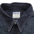 Load image into Gallery viewer, Kojima Genes Mixed Panel Shirt Men's Denim x Herringbone Long Sleeve Two Tone Button Up Shirt rnb282S RNB-282S Indigo