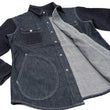 Load image into Gallery viewer, Kojima Genes Mixed Panel Shirt Men's Denim x Herringbone Long Sleeve Two Tone Button Up Shirt rnb282S RNB-282S Indigo