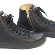 Load image into Gallery viewer, Kojima Genes High Top Denim Sneakers Men's Side Zip Jean Shoes RNB-8003 rnb8003 Deep Blue Indigo