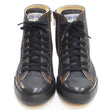Load image into Gallery viewer, Kojima Genes High Top Denim Sneakers Men's Side Zip Jean Shoes RNB-8003 rnb8003 Deep Blue Indigo
