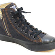 Load image into Gallery viewer, Kojima Genes High Top Denim Sneakers Men's Side Zip Jean Shoes RNB-8003 rnb8003 Deep Blue Indigo