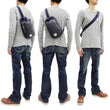 Laden Sie das Bild in den Galerie-Viewer, Kojima Genes Sling Bag Men's Casual Small Crossbody Backpack rnb953 RNB-953 Wabash-Stripe