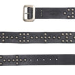 Load image into Gallery viewer, Sugar Cane Studded Belt Men's Ccasual 40mm Wide/4mm Thick Cowhide Leather Belt with Single Prong Square-Shaped Buckle SC02321 119 Black