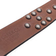 Load image into Gallery viewer, Sugar Cane Studded Belt Men's Ccasual 40mm Wide/4mm Thick Cowhide Leather Belt with Single Prong Square-Shaped Buckle SC02321 138 Brown