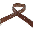 Load image into Gallery viewer, Sugar Cane Studded Belt Men's Ccasual 40mm Wide/4mm Thick Cowhide Leather Belt with Single Prong Square-Shaped Buckle SC02321 138 Brown