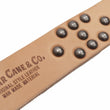 Load image into Gallery viewer, Sugar Cane Studded Belt Men's Ccasual 40mm Wide/4mm Thick Cowhide Leather Belt with Single Prong Square-Shaped Buckle SC02321 133 Beige