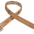 Load image into Gallery viewer, Sugar Cane Studded Belt Men's Ccasual 40mm Wide/4mm Thick Cowhide Leather Belt with Single Prong Square-Shaped Buckle SC02321 133 Beige