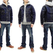 Load image into Gallery viewer, Sugar Cane Jacket Men's Mixed Denim Panel Colour Block Jean Jacket SC10701 One-Wash