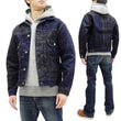 Load image into Gallery viewer, Sugar Cane Jacket Men's Mixed Denim Panel Colour Block Jean Jacket SC10701 One-Wash
