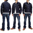 Load image into Gallery viewer, Sugar Cane Denim Trucker Jacket Men's Type 2 1953 Style Jean Jacket SC11953A 421 One Wash Deep blue indigo