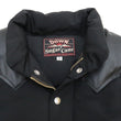 Load image into Gallery viewer, Sugar Cane Down Vest with Leather Yoke Panel Men's Winter Outerwear Vest SC15222 119 Black/Black