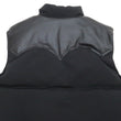 Load image into Gallery viewer, Sugar Cane Down Vest with Leather Yoke Panel Men's Winter Outerwear Vest SC15222 119 Black/Black