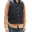 Load image into Gallery viewer, Sugar Cane Down Vest with Leather Yoke Panel Men's Winter Outerwear Vest SC15222 119 Black/Black