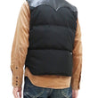 Load image into Gallery viewer, Sugar Cane Down Vest with Leather Yoke Panel Men's Winter Outerwear Vest SC15222 119 Black/Black
