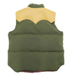Load image into Gallery viewer, Sugar Cane Down Vest with Leather Yoke Panel Men's Winter Outerwear Vest SC15222 149 Olive/Camel