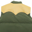 Load image into Gallery viewer, Sugar Cane Down Vest with Leather Yoke Panel Men's Winter Outerwear Vest SC15222 149 Olive/Camel