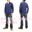 Load image into Gallery viewer, Sugar Cane Men's Indigo Wabash Stripe Work Shirt Long Sleeve Button Up Shirt SC25551A