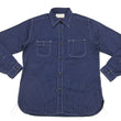 Load image into Gallery viewer, Sugar Cane Men's Indigo Wabash Stripe Work Shirt Long Sleeve Button Up Shirt SC25551A