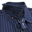 Load image into Gallery viewer, Sugar Cane Men's Indigo Wabash Stripe Work Shirt Long Sleeve Button Up Shirt SC25551A