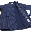 Load image into Gallery viewer, Sugar Cane Men's Indigo Wabash Stripe Work Shirt Long Sleeve Button Up Shirt SC25551A