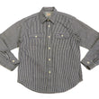 Load image into Gallery viewer, Sugar Cane Hickory Stripe Work Shirt Men's Casual Long Sleeve Button Up Shirt SC27853 Black
