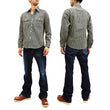 Load image into Gallery viewer, Sugar Cane Hickory Stripe Work Shirt Men's Casual Long Sleeve Button Up Shirt SC27853 Black