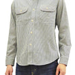Load image into Gallery viewer, Sugar Cane Hickory Stripe Work Shirt Men's Casual Long Sleeve Button Up Shirt SC27853 Off-White