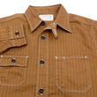 Load image into Gallery viewer, Sugar Cane Shirt Men's Brown Color Wabash Stripe Long Sleeve Work Shirt SC28516