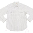 Load image into Gallery viewer, Sugar Cane Shirt Men's Vertical Striped Long Sleeve Button Up Shirt Coke Stripe Work Shirt SC28652 105 Off-White