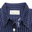 Load image into Gallery viewer, Sugar Cane Men's Indigo Wabash Stripe Work Shirt Short Sleeve Button Up Shirt SC36267A