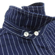 Load image into Gallery viewer, Sugar Cane Men's Indigo Wabash Stripe Work Shirt Short Sleeve Button Up Shirt SC36267A