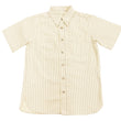 Load image into Gallery viewer, Sugar Cane Men's Ecru Colour Wabash Stripe Work Shirt Short Sleeve Button Up Shirt SC37275