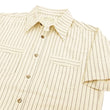 Load image into Gallery viewer, Sugar Cane Men's Ecru Colour Wabash Stripe Work Shirt Short Sleeve Button Up Shirt SC37275