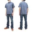Load image into Gallery viewer, Sugar Cane Plain Chambray Shirt Men's Relaxed Fit Button-Down Collar Short Sleeve Casual Shirt SC38903 421 Blue One-Wash