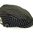 Load image into Gallery viewer, Pherrow's Men's Casual Vintage Style Wabash Stripe Flat Cap Made in Japan SHC1-W Black