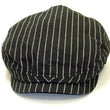 Load image into Gallery viewer, Pherrow's Men's Casual Vintage Style Wabash Stripe Flat Cap Made in Japan SHC1-W Black