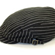 Load image into Gallery viewer, Pherrow's Men's Casual Vintage Style Wabash Stripe Flat Cap Made in Japan SHC1-W Black