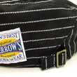 Load image into Gallery viewer, Pherrow's Men's Casual Vintage Style Wabash Stripe Flat Cap Made in Japan SHC1-W Black