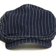 Load image into Gallery viewer, Pherrow's Men's Casual Vintage Style Wabash Stripe Flat Cap Made in Japan SHC1-W Indigo