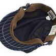Load image into Gallery viewer, Pherrow's Men's Casual Vintage Style Wabash Stripe Flat Cap Made in Japan SHC1-W Indigo