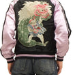 Load image into Gallery viewer, Hanatabi Gakudan Men's Japanese Souvenir Jacket Japanese Lion Dance Sukajan Script SJ-601