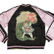 Load image into Gallery viewer, Hanatabi Gakudan Men's Japanese Souvenir Jacket Japanese Lion Dance Sukajan Script SJ-601
