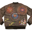 Load image into Gallery viewer, Hanatabi Gakudan Men's Japanese Souvenir Jacket Japanese Fireworks Sukajan Script SKJ-142