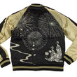 Load image into Gallery viewer, Hanatabi Gakudan Men's Japanese Souvenir Jacket Japanese Fireworks Sukajan Script SKJ-142