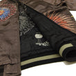 Load image into Gallery viewer, Hanatabi Gakudan Men's Japanese Souvenir Jacket Japanese Fireworks Sukajan Script SKJ-142