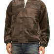 Load image into Gallery viewer, Hanatabi Gakudan Men's Japanese Souvenir Jacket Hawk and Tiger Sukajan Script SKJ-146