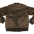 Load image into Gallery viewer, Hanatabi Gakudan Men's Japanese Souvenir Jacket Hawk and Tiger Sukajan Script SKJ-146