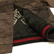 Load image into Gallery viewer, Hanatabi Gakudan Men's Japanese Souvenir Jacket Hawk and Tiger Sukajan Script SKJ-146